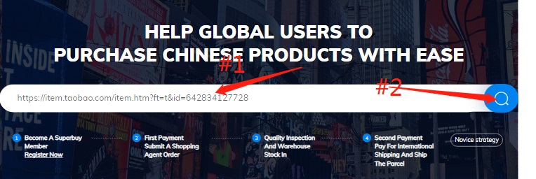 Pay by Taobao agent