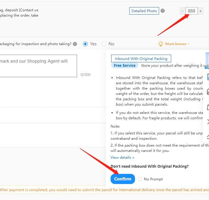 Pay by Taobao agent