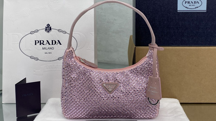 
				Prada - PINK Hobo with diamond
				Bags