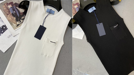 
				Prada - TOPS white & black
				Clothes
